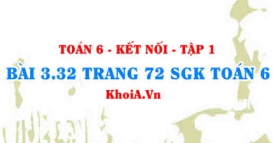 Bài 3.32 trang 72 SGK Toán 6 tập 1 Kết nối tri thức